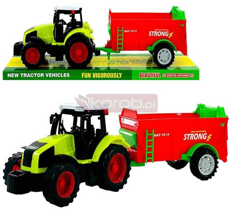 Traktor z przyczepą