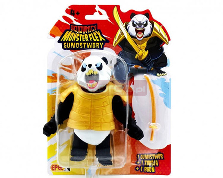 Figurka Gumostwory Wojownicy Samuraj-Panda ze złotą kataną 