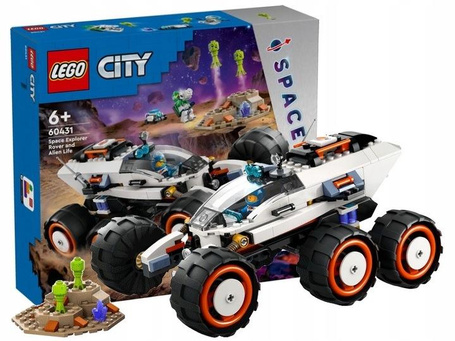 LEGO CITY SPACE 60431 KOSMICZNY ŁAZIK I BADANIE ŻYCIA W KOSMOSIE klocki +6l
