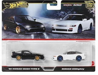 HOT WHEELS PREMIUM CULTURE CAR 2-pack 96 Nissan 180SX Type-X / Nissan Silei JBK96