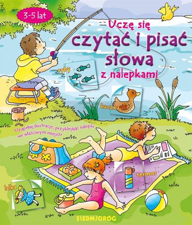 Uczę się czytać i pisać słowa z nalepkami
