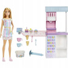 Lalka Barbie lodziarnia HCN46