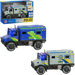 Auto ciężarówka policja światło i dźwięk