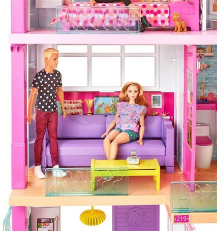 Barbie Dreamhouse Idealny domek dla lalek ze światłem i dźwiękiem