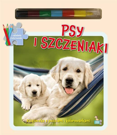 Książeczka z puzzlami Psy i szczeniaki