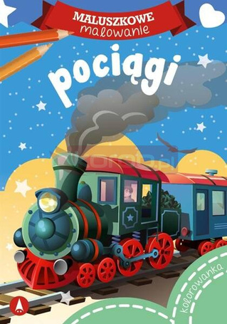 Maluszkowe malowanie. Pociągi