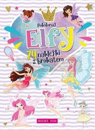 Kolorowanka z naklejkami - Elfy