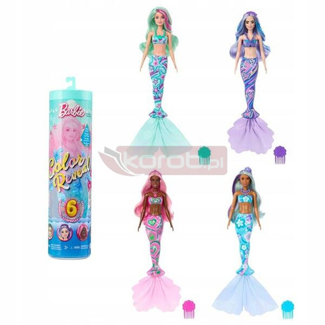 LALKA BARBIE KOLOROWA NIESPODZIANKA SYRENKA Color Reveal DREAM MERMAIDS HRK12
