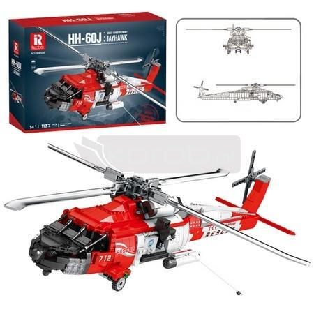 Klocki konstrukcyjne helikopter ratunkowy 1137el