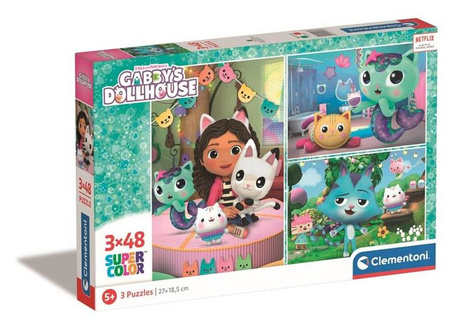 Puzzle 3x48 Super Kolor Gabby's Dollhouse