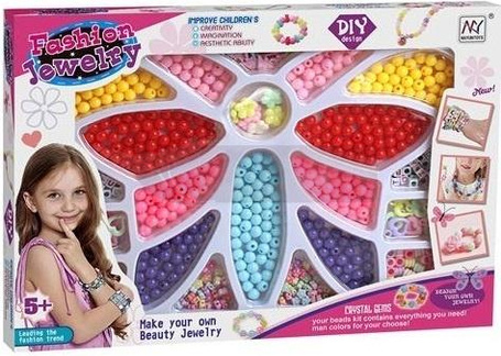 Zestaw koralików do robienia biżuterii