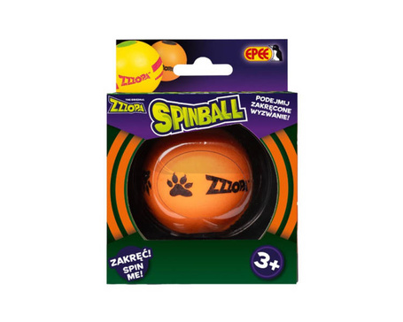 Piłka Spinball Zakręcona zabawa pomarańczowy z czarnym Pantera