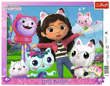 Puzzle ramkowe 25 Poznaj Gabi TREFL