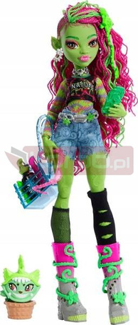 LALKA MONSTER HIGH Venus McFlytrap + zwierzątko roślinny kot Chewlian HRP81