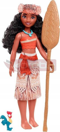 DISNEY MOANA VAIANA lalka + kogut Hei Hei + akcesoria HLW36