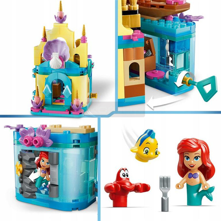 KLOCKI LEGO DISNEY 43285 Magiczny minipałac Arielki, zestaw dla dzieci +5