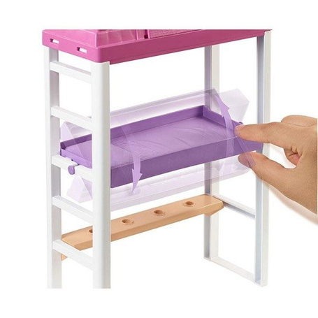 Lalka Barbie łóżko i biurko 2 w 1