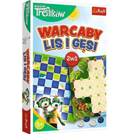 Warcaby Lis i Gęsi - Rodzina Treflików TREFL