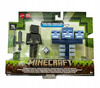 MINECRAFT FIGURKA WHITER pikselowa figurka, SKELETON + akcesoria HTL91