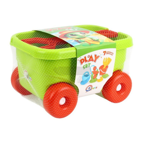 Wózek do zabawy z piaskiem i wodą