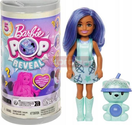 LALKA BARBIE CHELSEA KOLOROWA NIESPODZIANKA Pop Reveal BUBBLE TEA HRK63