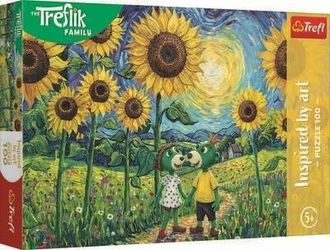 Puzzle 100 Spacer wśród słoneczników