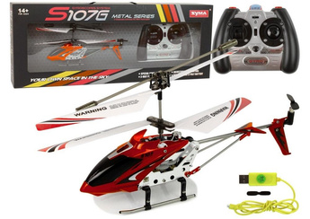 Helikopter R/C z żyroskopem Syma S107G czerwony