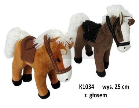 Koń z głosem 25cm MIX