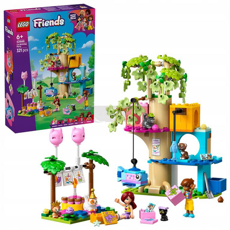 LEGO FRIENDS 42666 KOCIE PRZYJĘCIE URODZINOWE zestaw klocków dla dzieci +6