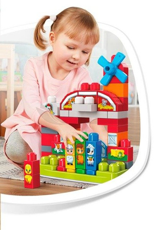 Mega Blocks Building Basics Muzyczna farma Zestaw klocków GCT50