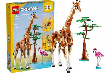 LEGO CREATOR 3W1 31150 DZIKIE ZWIERZĘTA Z SAFARI zestaw klocków +9 lat