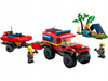 LEGO CITY 60412 TERENOWY WÓZ STRAŻACKI Z ŁODZIĄ RATUNKOWĄ zestaw klocków +5