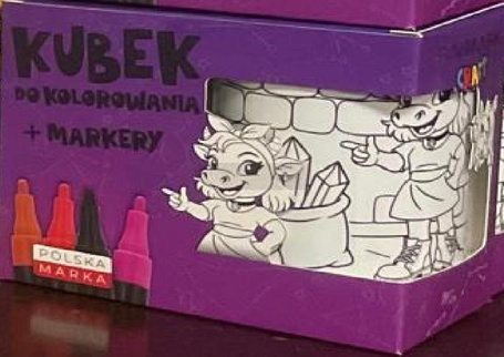 Kubek do malowania z markerami panimuu