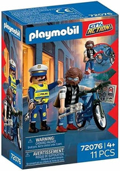 PLAYMOBIL CITY ACTION 72076 Kradzież roweru, zestaw dla dzieci +4 lata