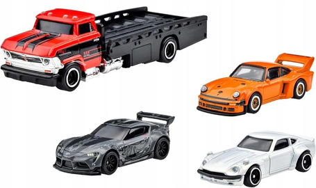 HOT WHEELS PREMIUM DIORAMA zestaw 4 autek JBM05