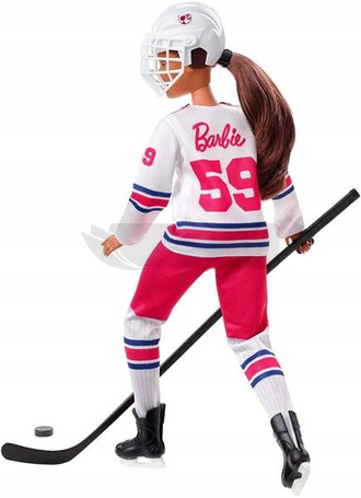Lalka Barbie Hokeistka sporty zimowe HFG74