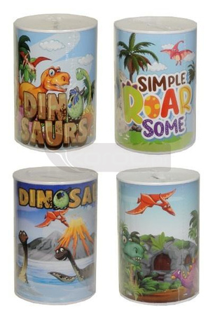 Skarbonka z motywem dinozaurów MIX