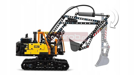 LEGO TECHNIC 42175 CIĘŻARÓWKA VOLVO FMX I KOPARKA EC230 ELECTRIC zestaw klocków