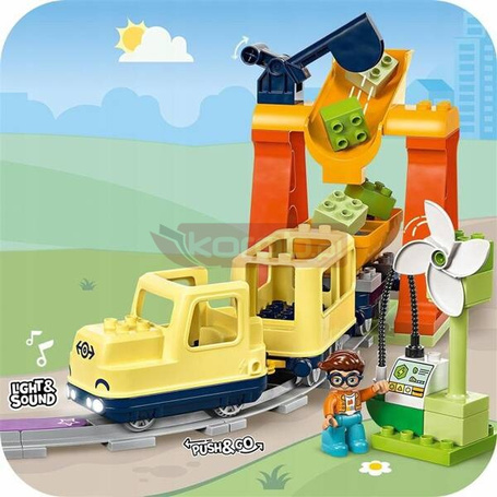 LEGO DUPLO 10428 Duży interaktywny pociąg miejski, zestaw klocków +3 lata