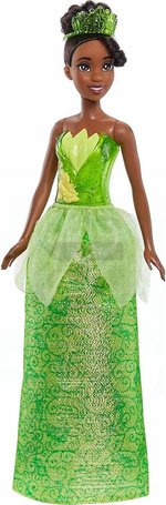 DISNEY PRINCESS LALKA KSIĘŻNICZKA TIANA w błyszczącym ubraniu HLW04