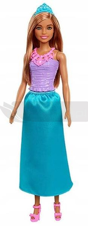 Lalka Barbie księżniczka turkusowa sukienka HGR03