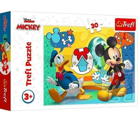 Puzzle 30 Myszka Miki i Wesoły Domek TREFL