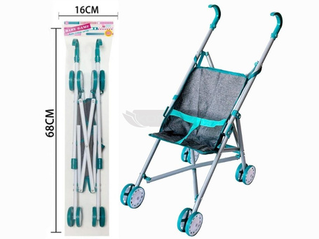 Wózek spacerówka parasolka szaro-miętowy