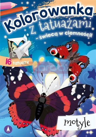 Kolorowanka z tatuażami. Motyle