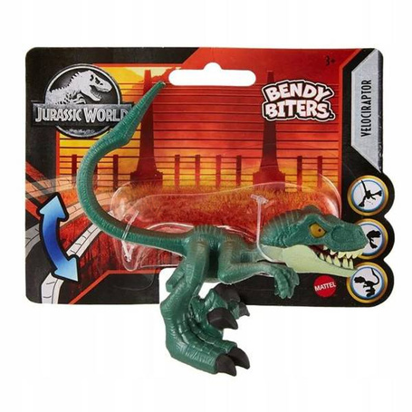 JURASSIC WORLD Dinozaur Bendys VELOCIRAPTOR GYX94