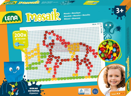 Mozaika kolorowa 200 elementów