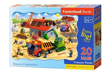 Puzzle 20 elementów MAXI Dom w budowie