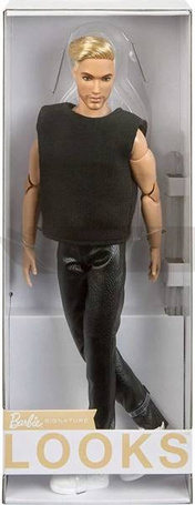 Lalka Barbie kolekcjonerska Ken Blond z brodą GTD90