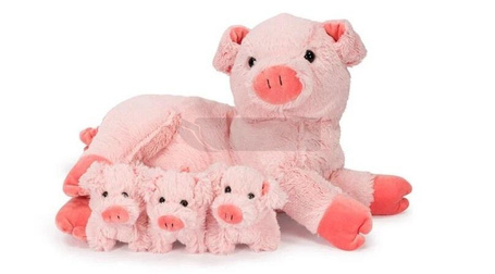 Mama świnka z 3 młodymi świnkami