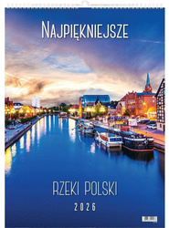 Kalendarz 2026 wieloplanszowy rzeki Polski